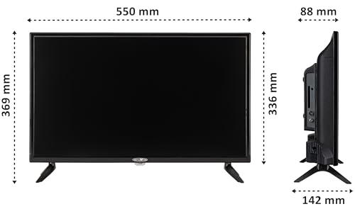 Reflexion LED24iBT Smart-TV 24 Zoll mit Soundbar, Full-HD, WLAN, Bluetooth, HDMI, USB, CI+, 12V-KFZ-Adapter - ideal für Wohnmobile, Wohnwagen, Camper & Boote - inkl. Fernbedienung