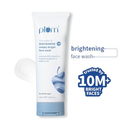 Image of Plum Niacinamide & Rice Water Complete Glow Routine | Face Wash 100ml, Toner 150ml, Serum 15ml, Moisturizer 50g & SPF 50 Sunscreen 50g | Pack of 5