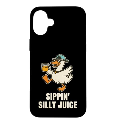 Sippin' Silly Juice �ʔ��� �����ȃK�`���E �������X�^���h �����l�[�h �X�}�z�P�[�X iPhone 16 Plus �p