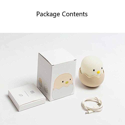 Luminária de mesa pequena em forma de casca de ovo para amamentação, lâmpada de silicone para copo d