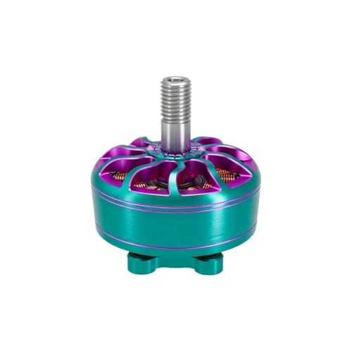 Motor sin escobillas 2207 V2 1950KV color cian compatible con cuadricopteros FPV de 4-6S