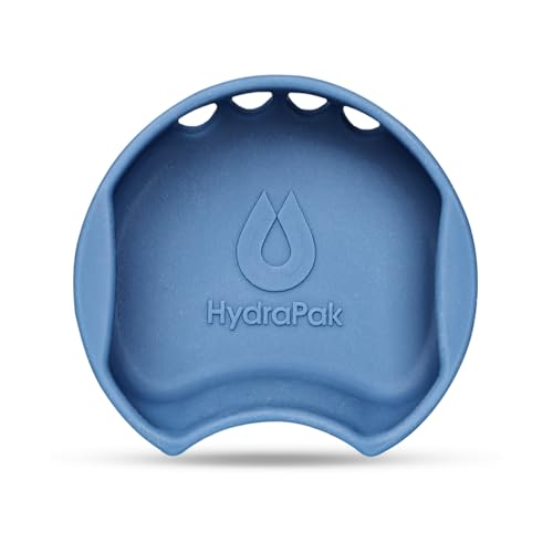 HydraPak Watergate Wide Mouth Splash Guard - BPA & PVC Free - Fits Most Wide Mouth Bottles Bay Blue