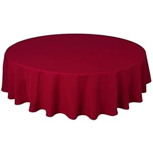 Home Direct Kwaliteit Ronde Stof Tafelkleed 180 cm Donkerrood Bordeaux