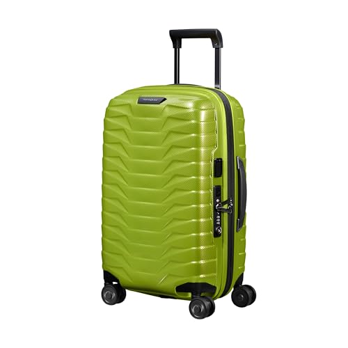 Image of Samsonite Proxis Global Carry-On Hardside Luggage with Dual Spinner Wheels, Airline Approved - Innovative Roxkin Lightweight Shell With Ultimate Durability- TSA Lock, Telescopic Handle - Lime