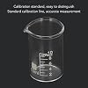 10Pcs 10ml Borosilicate Glass Beakers Clear Scale Laboratory Cup Thick Experimental Graduated Cylinder Cup with Clear Scale Line for Science Lab
