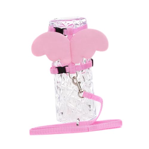 Sosoport 2pcs Angel Shape Cat Vest Harness and Leash Set Pet Harness for Cats Chest Strap for Small to Medium Dogs Breathable Comfortable Fashionable