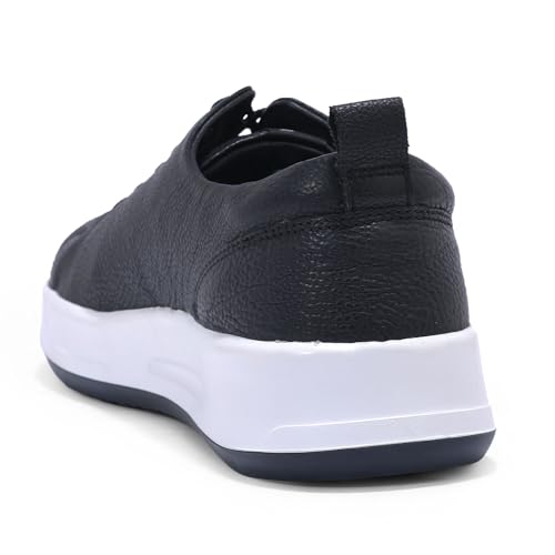 Image of Woodland Men Black Casual Sneakers