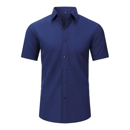 Chemise formelle homme et polo à manches courtes contrastantes chic