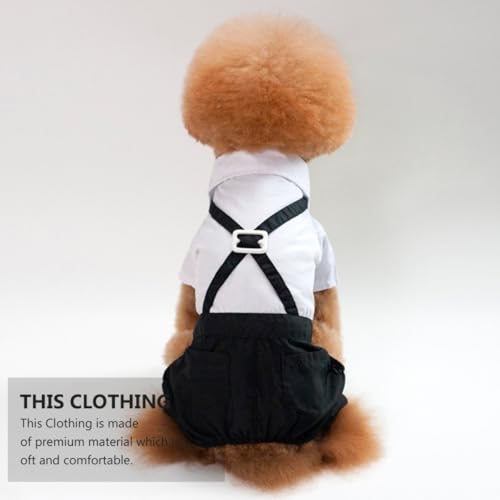 Disfraz Formal para Perro XL con Moño y Tirantes miniatura 5