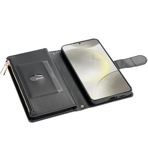 Coque portefeuille Samsung S21 Plus avec fermeture éclair de sécurité - 5