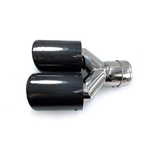 Embout pot d'échappement double en carbone pour personnalisation diffuseur sport