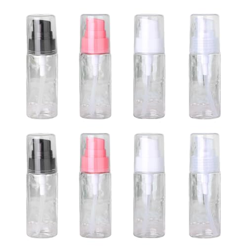 YOCDNOV 8 Stück 10 ml Pumpflasche Airless - Tragbare Leere nachfüllbare, transparente Kunststoff Lotion Pumpflasche Presspumpkopf, Kosmetik,Flaschen zum Befüllen Reise Plastikflaschen für Kosmetik