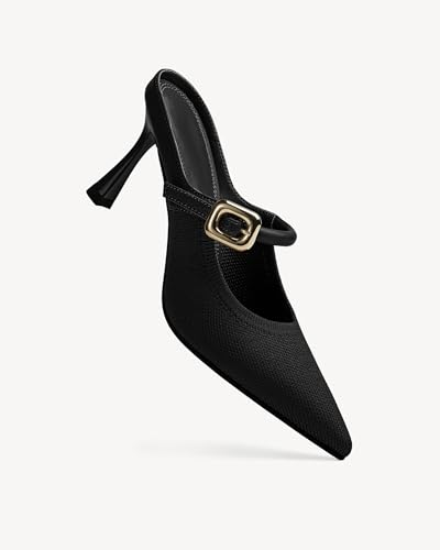 Image of NEWBELLA Women's Pointed Toe Heeled Mules