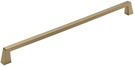 Amerock | Appliance Pull | Golden Champagne | 18 inch (457 mm) Center to Center | Blackrock | 1 Pack | Drawer Pull | Drawer Handle | Cabinet Hardware