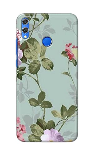 Image of Printed Hard Back Cover Case for Honor 8C Back Cover (Floral Painting) -1302