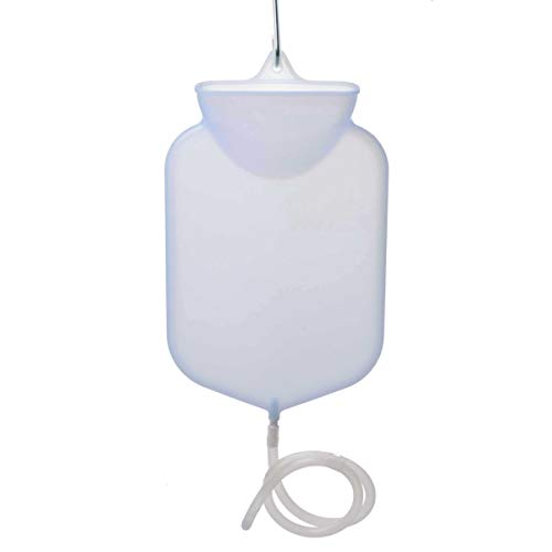 2.5 Quart Silicone Open Flow Top Douche and Enema Bag with Comfort Tip by Cleanstream Cover