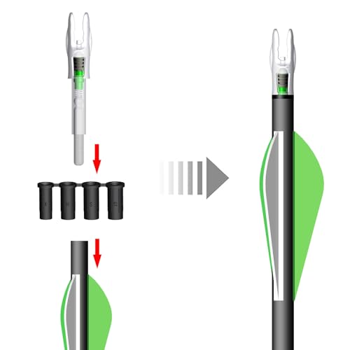 CosiComu 6PCS G Lighted Nocks for Arrows with .165 .204 .233 .244 .246 Inside Diameter with X, H, S, GT Bushings LED Light up Knocks (Green) by CosiComu - Image 3