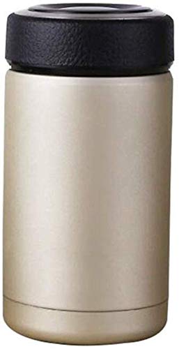 Practical and convenient XL-FUDHI Stainless Steel Portable net red Mug Mini Adult Male Compact Simple Trumpet Office high-Grade Tea Cup (Color : Beige, Size : 18 * 7.5cm)