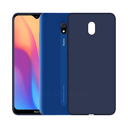 Image of Case Creation Luxurious OG Series for Xiaomi Redmi 8A Case Cover,Anti-Dirty Slim Case Frosted Matte Cute Candy TPU Raised Bezel (Splash of Color) Back Cover for Redmi 8A -Navy Electric Blue