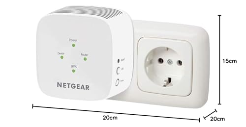 NETGEAR Nouveau Répéteur WiFi Puissant (EX3110) | Amplificateur WiFi AC750 | WiFi Extender couvre jusqu'à 90m²| Repetiteur WiFi Supprimez les Zones Mortes | WiFi Booster Compatible toutes Box internet