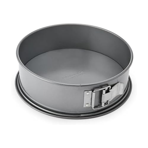 KitchenAid Nonstick Swiss Engineered Aluminized Steel Springform Pan, Dishwasher Safe, Contour Silver, 10 Inch  