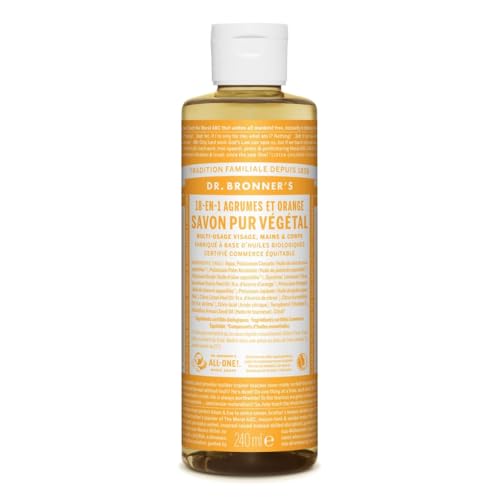Savon liquide agrumes-orange Dr Bronner's 240 ml