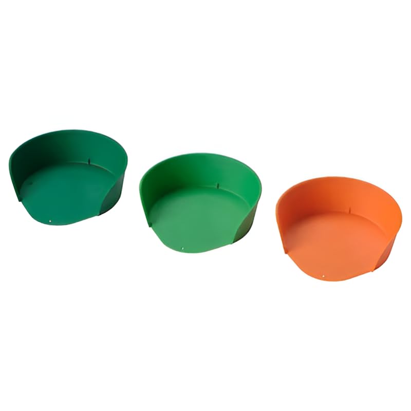 Smarika Brand Food Preparation and Peels Collector Bowl- Mixed colours-18 cm- Set of 3