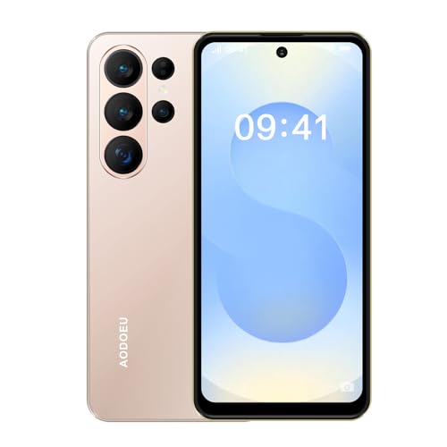 AODOEU Smartphone Pas Cher Android 14, 8 GO+64GO/TF 1TO, Telephone Portable Pas Cher Écran 6,56