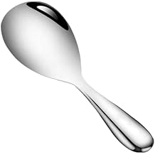 Rice Spoon Thickened Stainless Steel Non-Stick Rice Paddle Rice Scooper, Non-Stick Food Rice Spatula, Easy to Clean, Suitable for Home Hotel Restaurant