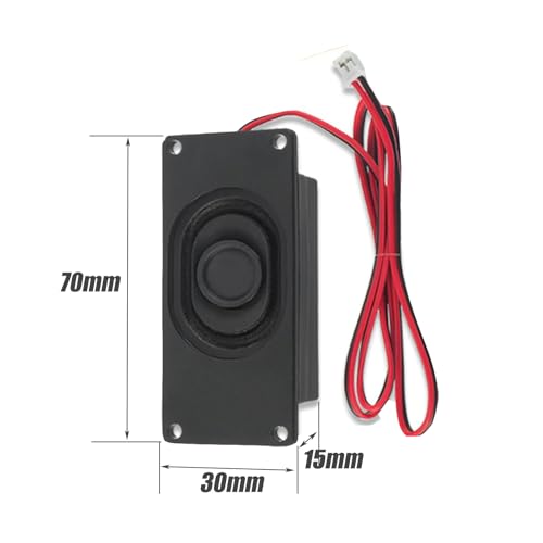 DFplayer Lot de 2 mini haut-parleurs portables 3 W 8 ohms avec interface JST-PH2.0 mm broches pour carte mère Arduino, projets électroniques DIY et moniteurs TV LCD – Image 3