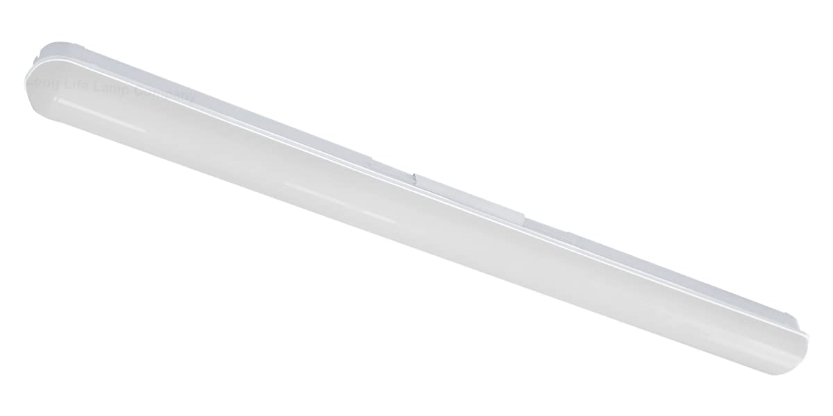 Long Life Lamp Company 40w LED Batten Light 3ft Opal Integrated Tube Light Cool White 6500K Ceiling Fitting IP44 BA40WCW