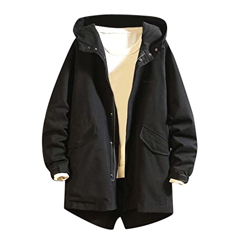 Anorak homme pour le travail et les loisirs veste noire tendance XXXL