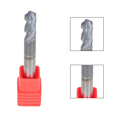 Image of kimllier 1 /4 Inch 4 Flute Helix Carbide Square End Mill Tialn Coated 90 Degree CNC Square Nose End Mill Bits Straight Shank Drill Bits