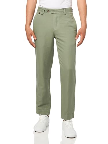 Brooks Brothers Men's Cbt Ml Linen Cotton Pant Plain Regular