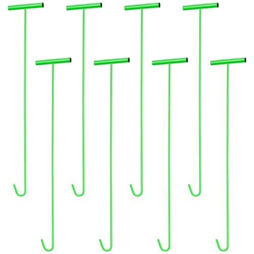 Zonon 4 Pack 31 Green Fifth Wheel Puller 5th Wheel Pin Puller for Semi Truck Cotter Spring Pulling Tool Solid Steel Dock Hooks Portable Type Lifting J Hook for Pulling Storm Drain Manhole Covers