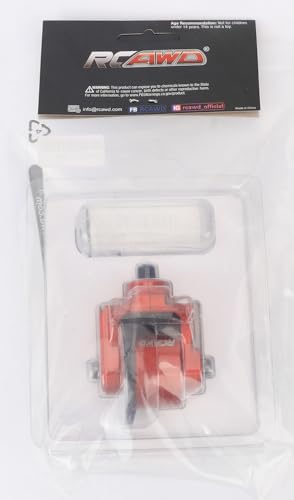 RCAWD ARRMA Gear F/R Transmission Module Set 37T 13T Enlarged Spiral Teeth for ARRMA Big Rock, Granite, Senton, Vorteks, Typhon, Infraction, Vendetta 3S & Kraton Outcast 4S V2 Upgrade Part (Red) - Image 2