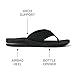 REEF Fanning Mens Bottle Opener Flip Flop, Arch Support, Durable Outsole, Water Friendly, All Black, 10