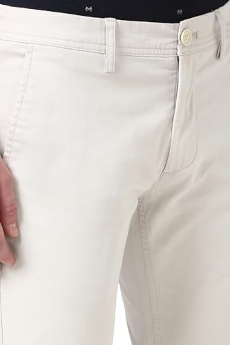 Image of Peter England Men's Skinny Fit Mid Rise Premium Casual Trouser Chinos