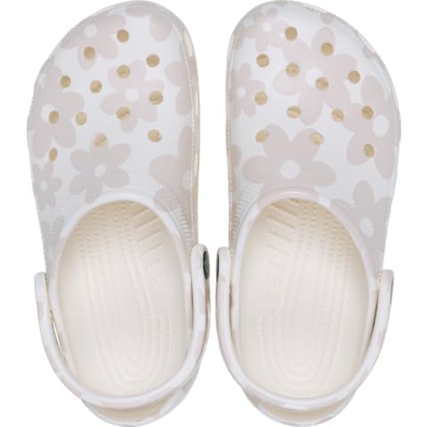 Crocs,Mixte,Classic Pop Petals Clog,Craie/Multicolore,36-37