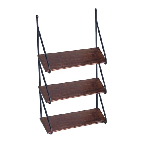 Image of Wall Mount Floating Shelves for Books Shelf, Antiques, Organizer, Storage - DIY - MDF (Solid Wood-Steel 1 Shelf)