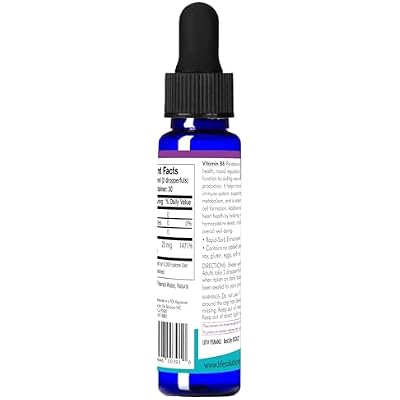 Life Solutions Vitamin B6 Pyridoxine HCI - B Vitamins Supplement, B6 Vitamins 25mg,- Essential B6 Supplement for Metabolism, Energy, and Nervous System Support 2oz Liquid Dropper