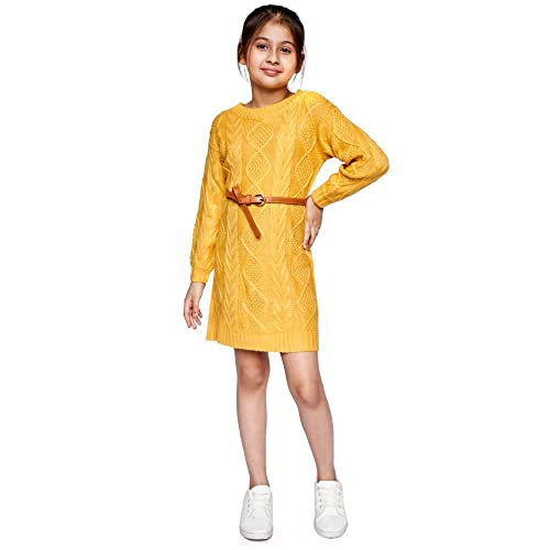 Image of Girl's Cotton A-Line White Dress
