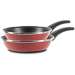 Sartenes Saladmaster Amazon BERGNER Classique | Juego de 2 Sartenes de 20 y 26 cm | Fabricadas de Aluminio Forjado |Sartenes Antiadherentes | Apta para todo tipo de Cocinas | Libre de PFOA | Rojo