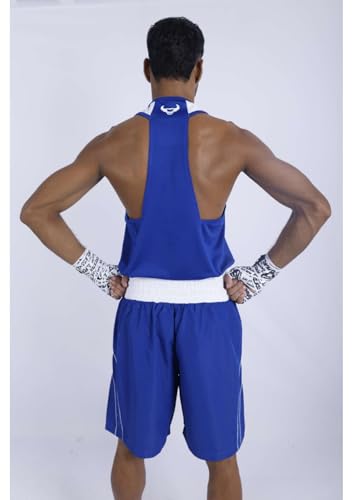 Image of Boxing Set, Tank Top and Shorts, Royal Blue Athletic Wear, Training Gear