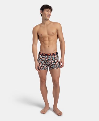 Image of Jockey FP23 Men Super Combed Cotton Elastane Stretch Printed Trunk with Ultrasoft Waistband (Prints May Vary)