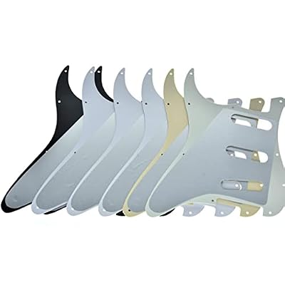 KAISH 11 Hole ST/Strat Style Pickguard SSS Pick Guard for USA/Mexico Stratocaster/Strat Black 3 Ply