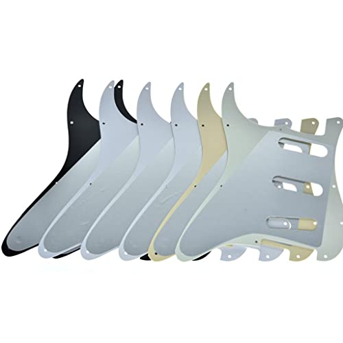 KAISH 11 Hole ST/Strat Style Pickguard SSS Pick Guard for USA/Mexico Stratocaster/Strat Black 3 Ply by KAISH - Image 4