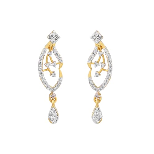 Image of Estele Elegant Gold Plated Necklace Set with CZ Detailing for Women|Occasional Wear for Women