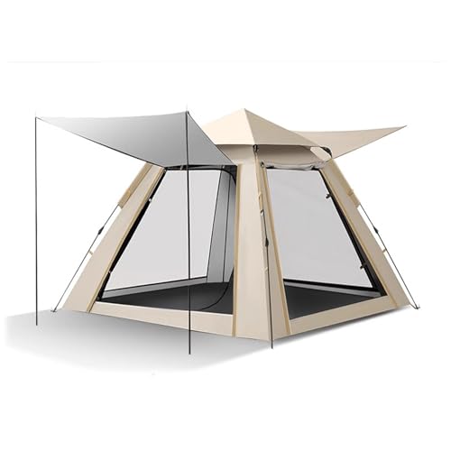 Carpa plegable portátil para camping y playa blanca miniatura 1