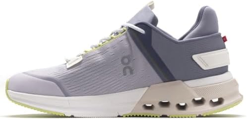 On Women's Cloudnova Flux Sneakers, Fade | Moon, Purple, 8.5 Medium US